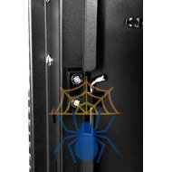 Шкаф телекоммуникационный напольный 27U (600 × 1000) дверь стекло, цвет черный, 30144555500 фото 4