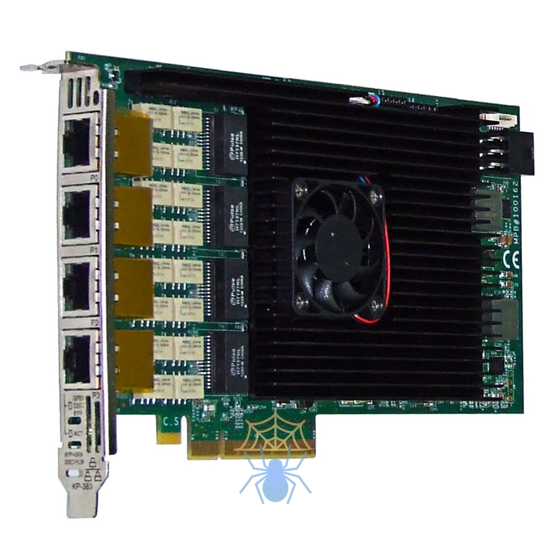 Сетевая карта 4 порта 10GBase-T Bypass (RJ45, Intel x540), Silicom PE310G4BPi40-T-SD фото