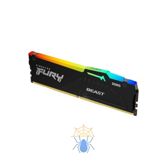 Память DDR5 8GB 5200MHz Kingston KF552C40BBA-8 Fury Beast RGB RTL Gaming PC5-41600 CL40 DIMM 288-pin 1.25В single rank с радиатором Ret фото 2