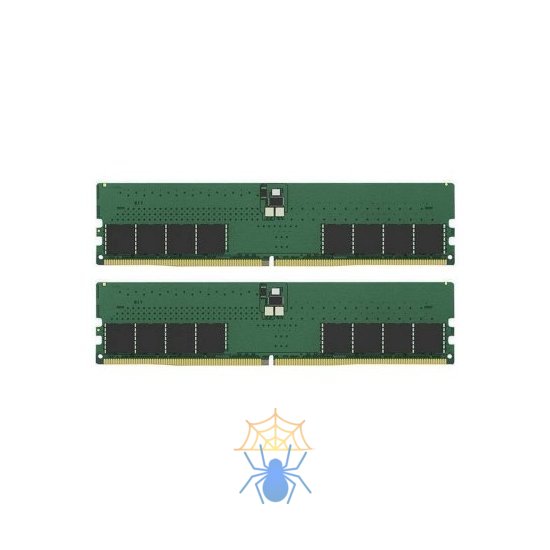 Память DDR5 2x32GB 5600MHz Kingston KVR56U46BD8K2-64 Valueram RTL PC5-44800 CL46 DIMM 288-pin 1.1В dual rank Ret фото