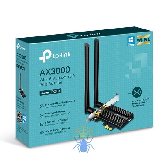 Сетевой адаптер WiFi + Bluetooth TP-Link Archer TX50E