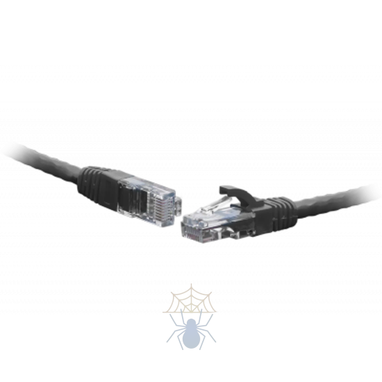 Коммутационный шнур U/UTP 4-х парный cat.5e 5,0м. LSZH standart чёрный фото