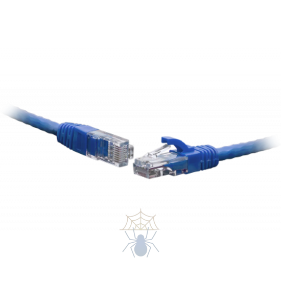 Коммутационный шнур U/UTP 4-х парный cat.5e 1.0м LSZH standart синий фото