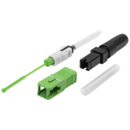 Разъем оптический "Splice-On Connector" SC/APC для кабеля 2, 0 х 3.0 FiberFox SC-G657A1-APC-30