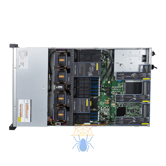 Серверная платформа SNR-SR2208RS Rack 2U,2xXeon 1-2st Gen TDP 205W(LGA3647),24xDDR4/2666MHz(upto 3TB),8xHDD LFF/SFF SATA,noRAID,3xPCix8 riser,2x550W фото 4