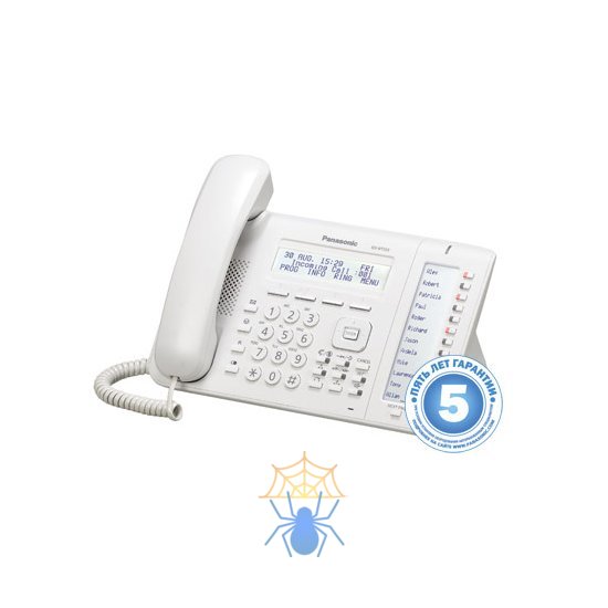 Телефон IP Panasonic KX-NT553RU белый фото
