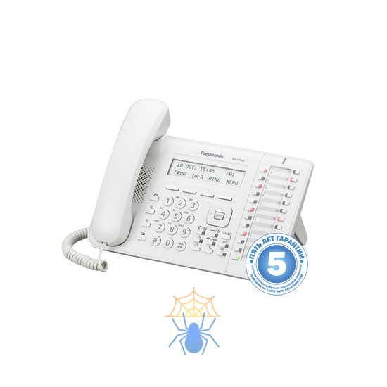 Системный телефон Panasonic KX-DT543RU белый фото