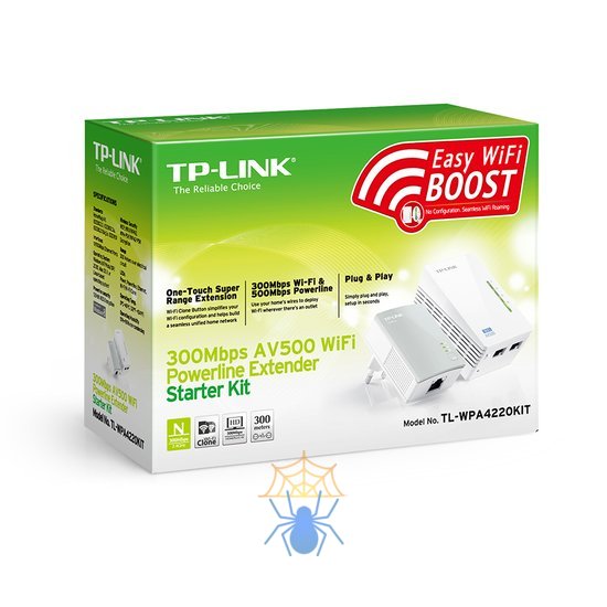 Комплект адаптеров TP-Link Powerline AV500 TL-WPA4220KIT