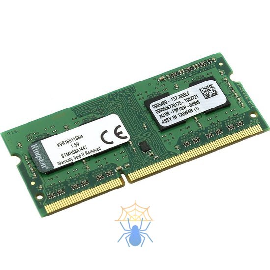 Оперативная память Kingston DDR3 4 Гб 1600 МГц KVR16S11S8-4 фото