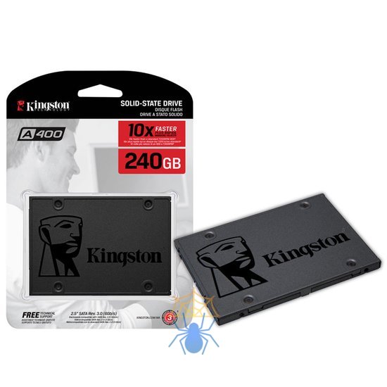 Твердотельный жесткий диск Kingston SSD SATA 2.5 240 Гб SA400S37-240G