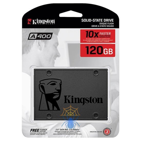 Твердотельный жесткий диск Kingston SSD SATA 2.5 120 Гб SA400S37-120G