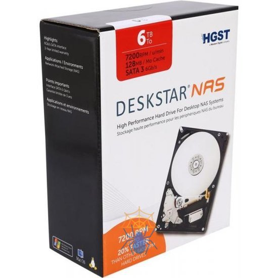 Жесткий диск HGST HDD SATA 7.2k 6 Тб 3.5 0S04007 фото