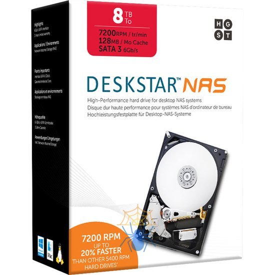 Жесткий диск HGST HDD SATA 7.2k 8 Тб 3.5 0S04012 фото