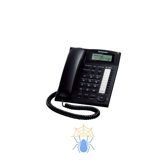 Телефон проводной Panasonic KX-TS2388RUB черный фото