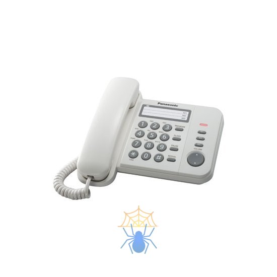 Телефон проводной Panasonic KX-TS2352RUW белый фото