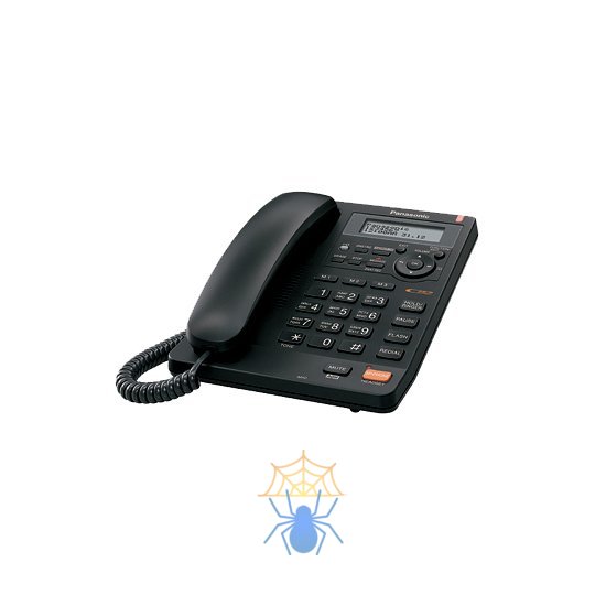 Телефон проводной Panasonic KX-TS2570RUB черный фото