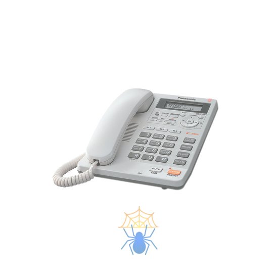 Телефон проводной Panasonic KX-TS2570RUW белый фото