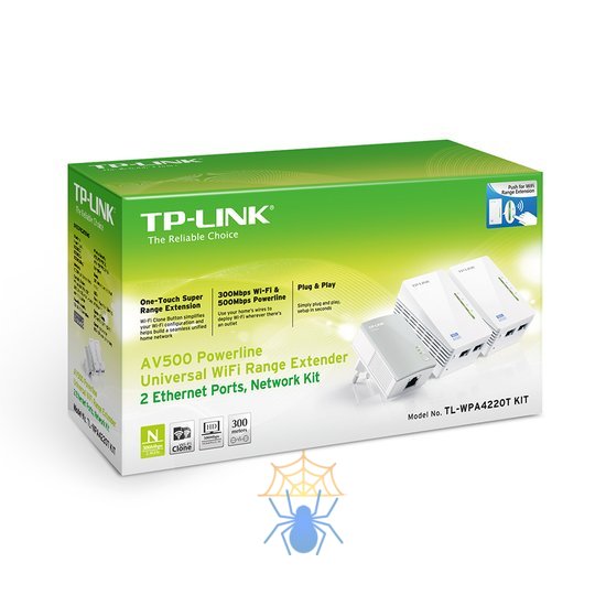 Комплект PowerLine адаптеров TP-Link TL-WPA4220T KIT фото