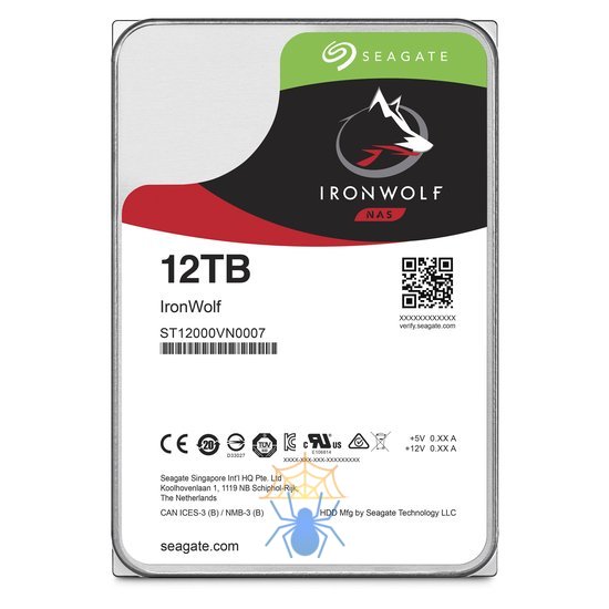 Жесткий диск Seagate IronWolf HDD SATA 7.2k 3.5 12 Тб ST12000VN0007 фото