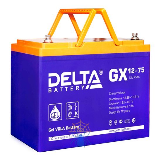 Аккумулятор Delta Battery GX 12-75 фото