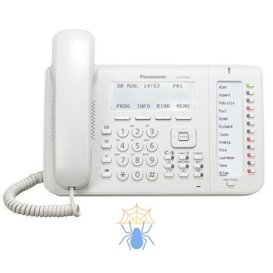 Телефон IP Panasonic KX-NT556RU белый