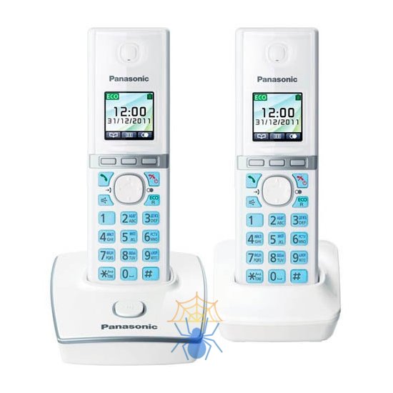 Радиотелефон Panasonic KX-TG8052RUW белый фото