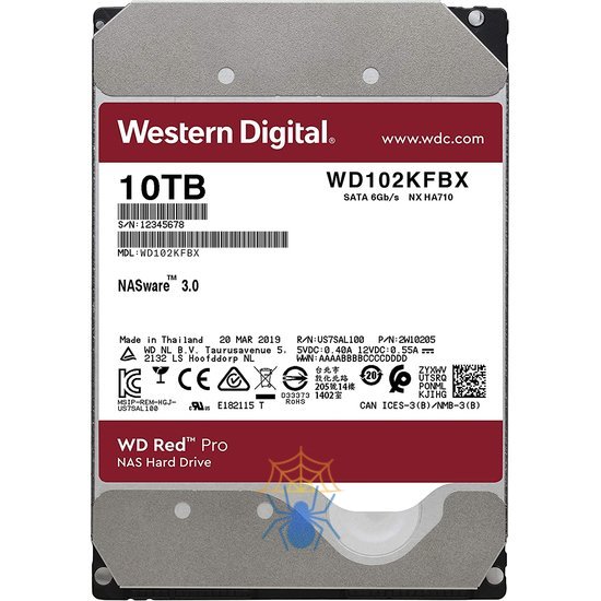 Жесткий диск Western Digital Red Pro WD102KFBX фото