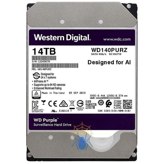 Жесткий диск Western Digital WD140PURZ фото