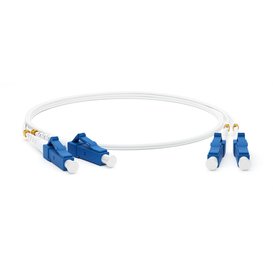 Патч-корд оптический Hyperline FC-D2-9A1-LC/UR-LC/UR-H-1M-LSZH-WH