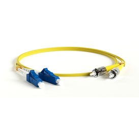 Патч-корд оптический Hyperline FC-D2-9-LC/UR-ST/UR-H-1M-LSZH-YL