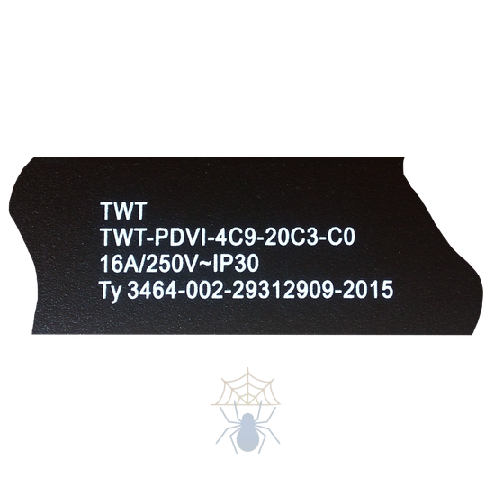 Блок распределения питания Lanmaster TWT-PDVI-4C9-20C3-C0