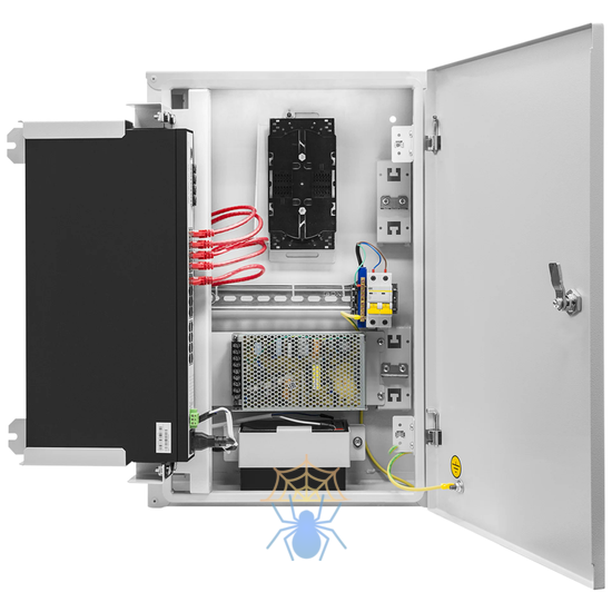 Шкаф телекоммуникационный для узла доступа 600х400x200мм, серия RT с блоком питания (SNR-TWC-604020-RTU-IP30) фото 3