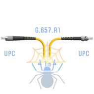 Патчкорд оптический FC/UPC-ST/UPC SM G.657.A1 1 метр фото