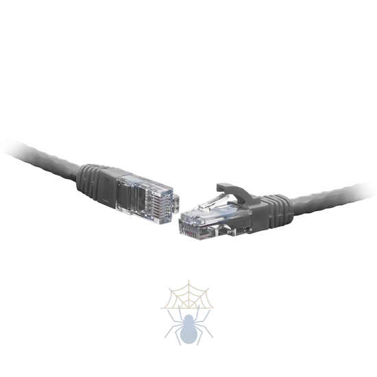 Коммутационный шнур F/UTP 4-х парный cat.5e 0.3м LSZH standart серый фото
