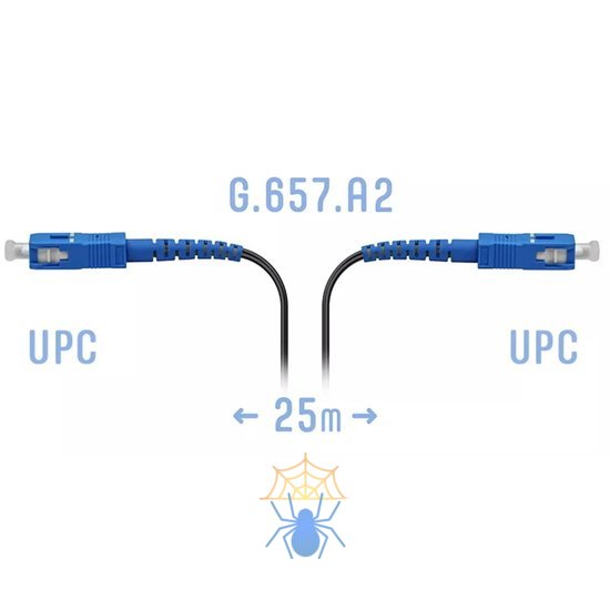 Патчкорд оптический FTTH SC/UPC, кабель 604-02-01, 25 метров фото