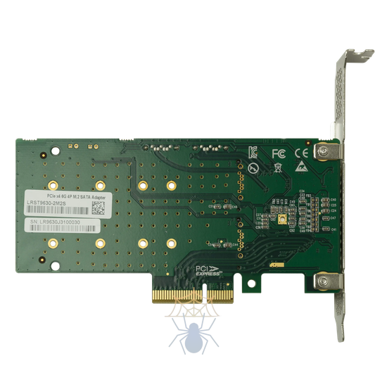Переходной адаптер PCIe 2.0 x4 на 2xM.2 и 2xSATA, RAID 0,1 фото