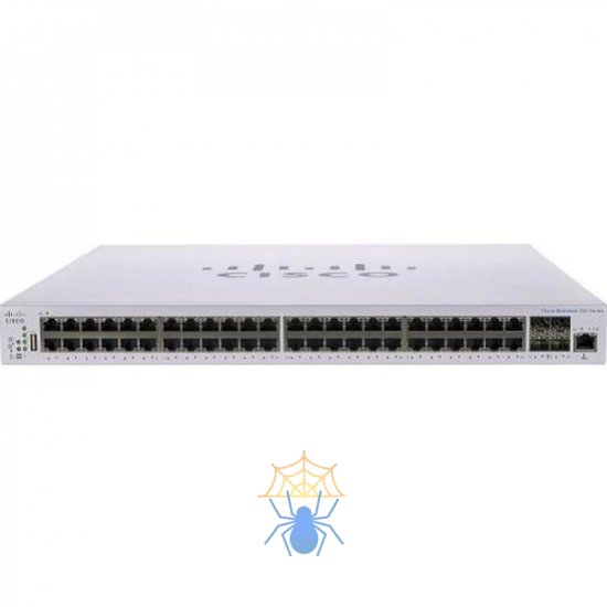 Коммутатор CBS250 Smart 48-port GE, PoE, 4x1G SFP фото 4