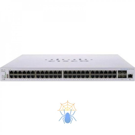 Коммутатор CBS250 Smart 48-port GE, PoE, 4x1G SFP фото