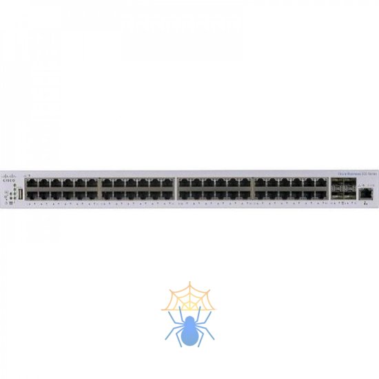 Коммутатор CBS250 Smart 48-port GE, PoE, 4x1G SFP фото 2