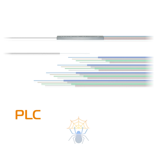Делитель оптический планарный PLC-M-1x16, бескорпусный, неоконцованный фото