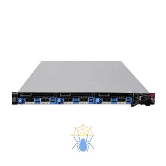 Сервер 1U QSRV-130602-3N (1U; 6*3.5 HDD SATA 3.0 (2 per node) (support 2.5'); 3*1*E3 Intel v5 (max 84W tdp); 3*4*DDR4 ECC UDIMM (max 64GB); Software RAID (only PCH) 0,1,5 & 10; SATA DOM; 1*half-height 16X with 8X speed PCI-E; 2*1GbE LAN; 2*500W AC (1 фото