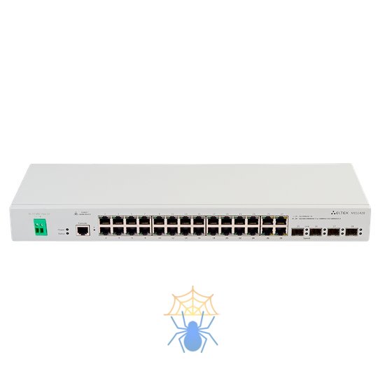 Ethernet-коммутатор MES1428, 24 порта 10/100 Base-T, 4 комбо-порта 10/100/1000 Base-T/100/1000 Base-X (SFP) 48B DC фото 2
