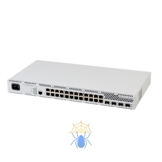 MES2424P_AC Ethernet-коммутатор MES2424P, 24 порта 10/100/1000BASE-T (PoE/PoE+), 4 порта 1000BASE-X/10GBASE-R, L2, 220В AC фото