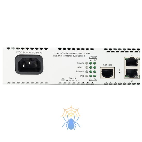 MES2424P_AC Ethernet-коммутатор MES2424P, 24 порта 10/100/1000BASE-T (PoE/PoE+), 4 порта 1000BASE-X/10GBASE-R, L2, 220В AC фото 7
