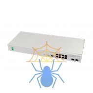 Ethernet-коммутатор MES2408P, 8 портов 10/100/1000BASE-T (PoE/PoE+), 2 порта 100BASE-FX/1000BASE-X, L2, 48В DC фото