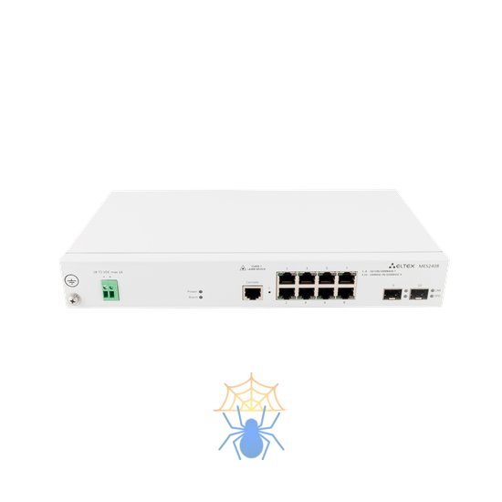 Ethernet-коммутатор MES2408, 8 портов 10/100/1000BASE-T, 2 порта 100BASE-FX/1000BASE-X, L2, 48В DС фото