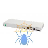 Ethernet-коммутатор MES2308P, 8 портов 10/100/1000Base-T с поддержкой PoE+ и 2 порта 10/100/1000Base-T, 2 порта 1000Base-X (SFP), L3, 48V DC фото 2