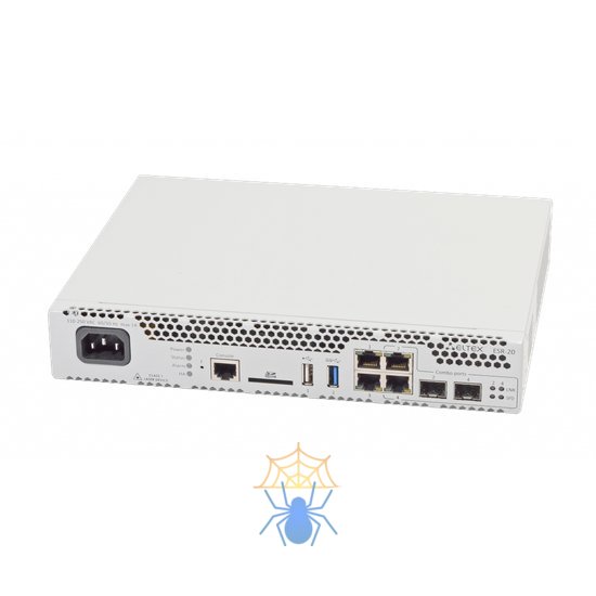 Межсетевой экран ESR-20 с программным обеспечением esr-20-1.5.3, 2 х 10/100/1000BASE-T, 2 x Combo 10/100/1000BASE-T/1000BASE-X SFP, 1 x USB 2.0, 1 x USB 3.0, 1 слот для SD-карт, Console, 4ГБ RAM, 4ГБ Flash, встроенный модуль питания 220В переменного фото