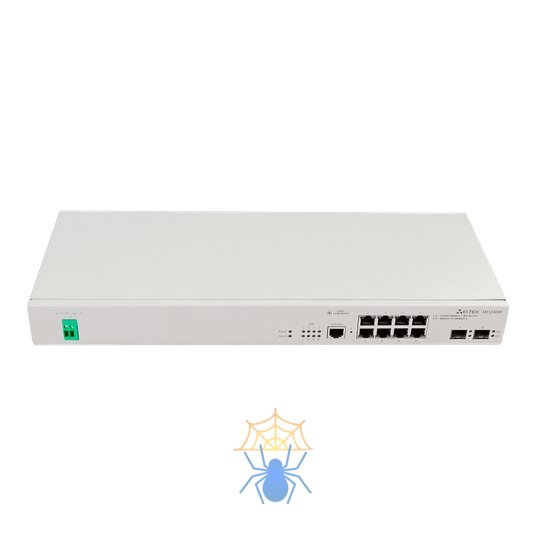 Ethernet-коммутатор MES2408P, 8 портов 10/100/1000BASE-T (PoE/PoE+), 2 порта 100BASE-FX/1000BASE-X, L2, 48В DC фото 2