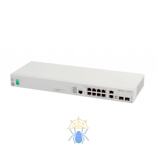 Ethernet-коммутатор MES2308P, 8 портов 10/100/1000Base-T с поддержкой PoE+ и 2 порта 10/100/1000Base-T, 2 порта 1000Base-X (SFP), L3, 48V DC фото 2